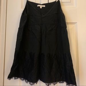 Madewell Eliot Silk Lace Trim Tank